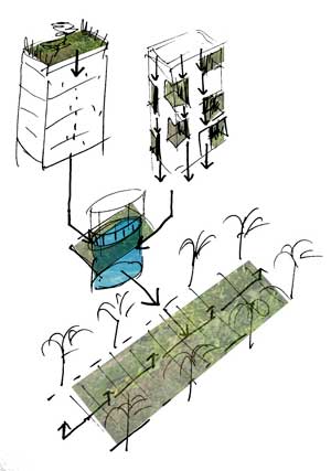 Bertelsen & Scheving - Små haver som pixels i et billede - Nybyggeri