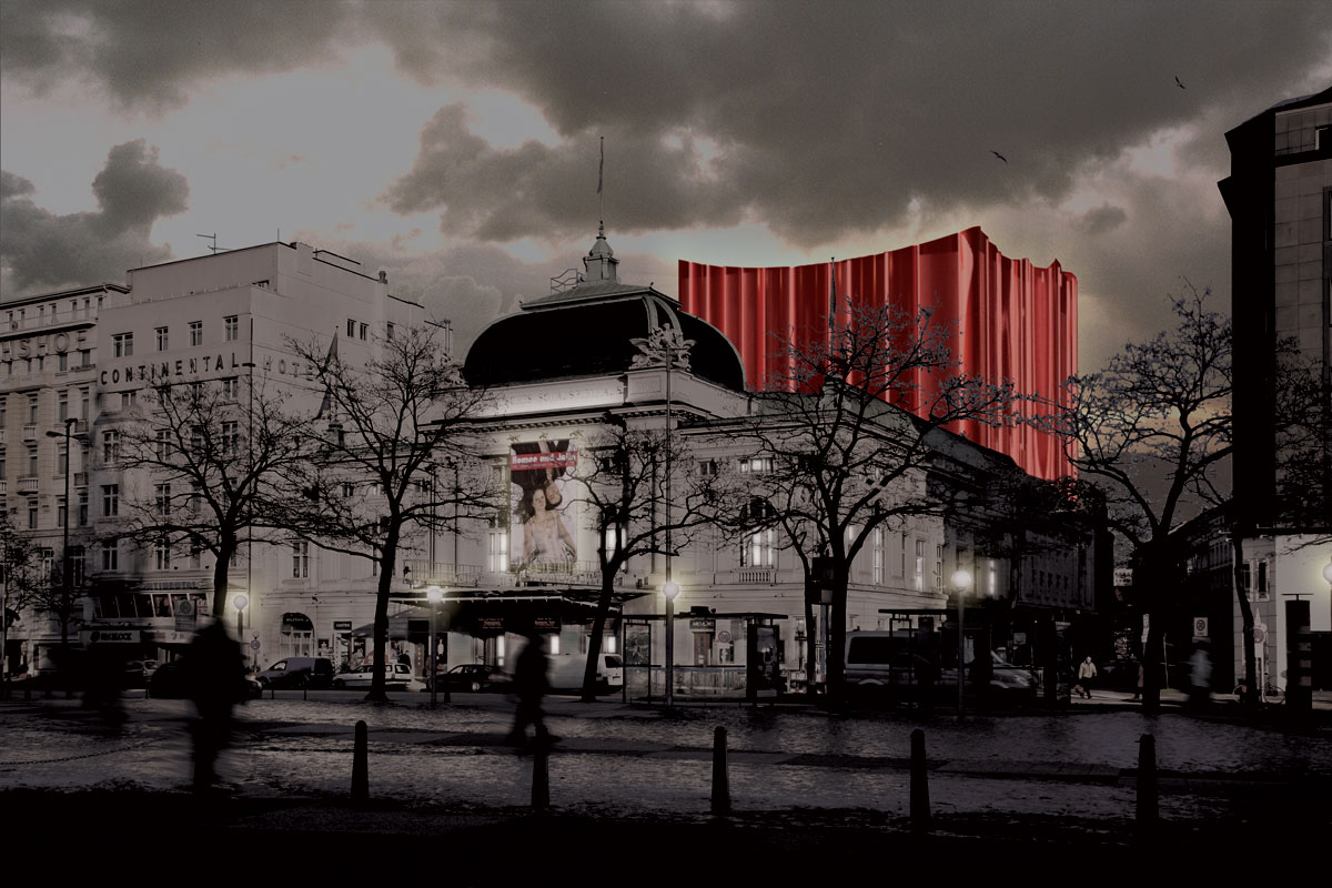 Bertelsen & Scheving - Skitse til teaterbygning i Hamborg - Nybyggeri