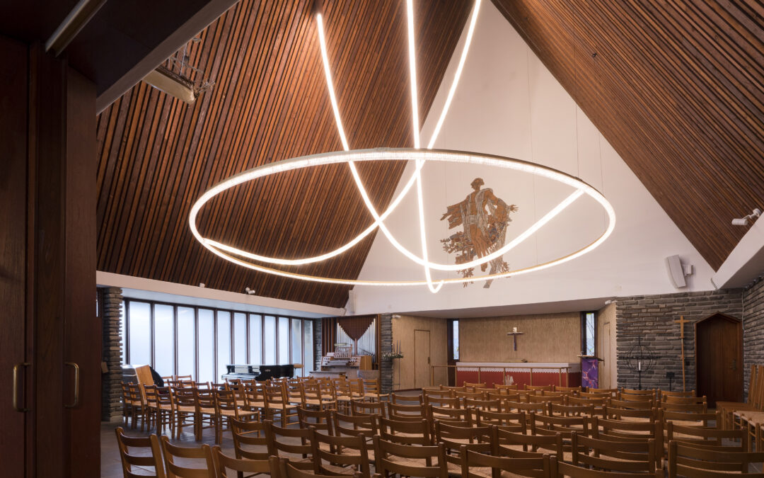 Kong Haakons Kirke: billeder af ny belysning